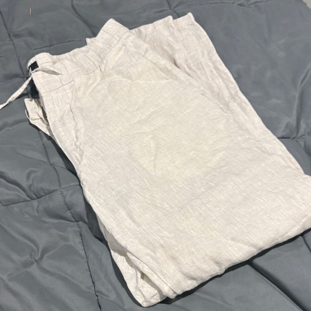 Light Gray Linen Pants